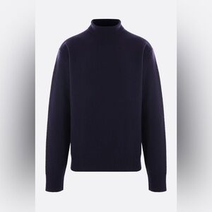 Jil Sander Cashmere Mock Turtleneck Sweater - Eggplant - size 38